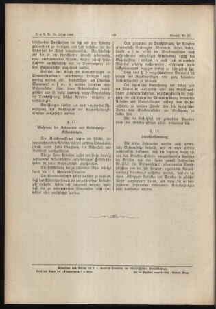 Verordnungs- und Anzeige-Blatt der k.k. General-Direction der österr. Staatsbahnen 18880330 Seite: 6