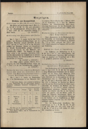 Verordnungs- und Anzeige-Blatt der k.k. General-Direction der österr. Staatsbahnen 18880612 Seite: 7