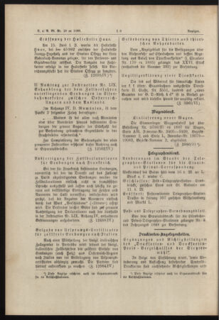 Verordnungs- und Anzeige-Blatt der k.k. General-Direction der österr. Staatsbahnen 18880618 Seite: 8