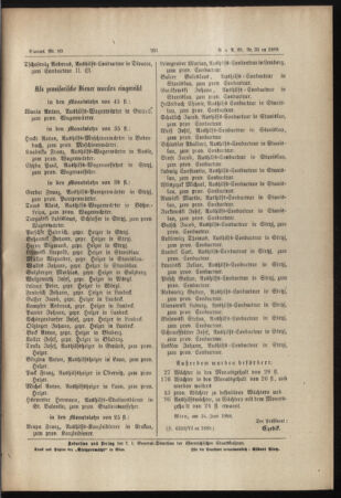 Verordnungs- und Anzeige-Blatt der k.k. General-Direction der österr. Staatsbahnen 18880626 Seite: 25