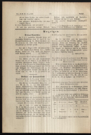 Verordnungs- und Anzeige-Blatt der k.k. General-Direction der österr. Staatsbahnen 18880701 Seite: 8