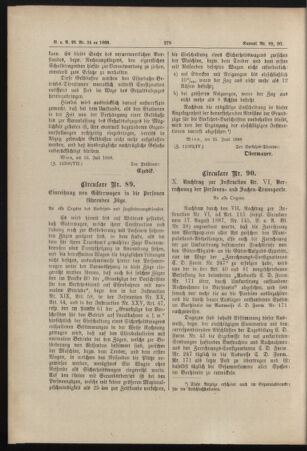 Verordnungs- und Anzeige-Blatt der k.k. General-Direction der österr. Staatsbahnen 18880721 Seite: 2