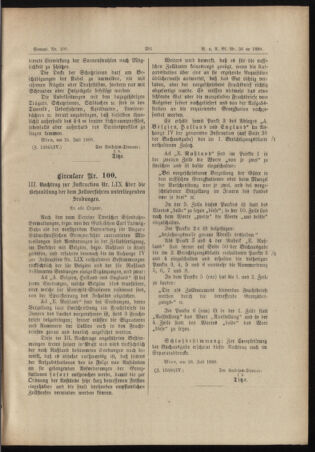 Verordnungs- und Anzeige-Blatt der k.k. General-Direction der österr. Staatsbahnen 18880731 Seite: 3