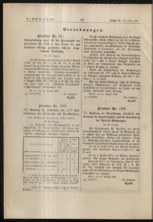 Verordnungs- und Anzeige-Blatt der k.k. General-Direction der österr. Staatsbahnen 18880831 Seite: 4