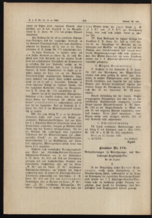 Verordnungs- und Anzeige-Blatt der k.k. General-Direction der österr. Staatsbahnen 18881231 Seite: 2