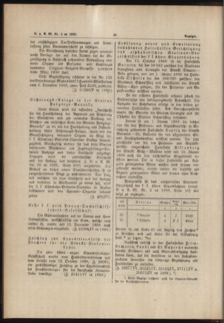 Verordnungs- und Anzeige-Blatt der k.k. General-Direction der österr. Staatsbahnen 18890111 Seite: 6