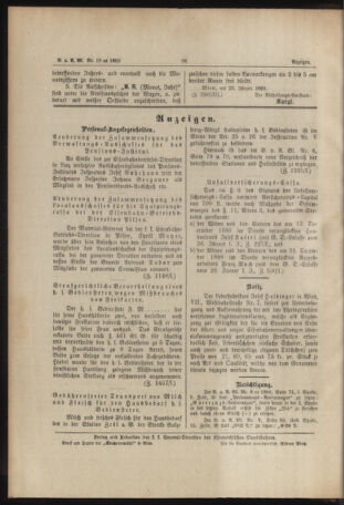 Verordnungs- und Anzeige-Blatt der k.k. General-Direction der österr. Staatsbahnen 18890215 Seite: 10