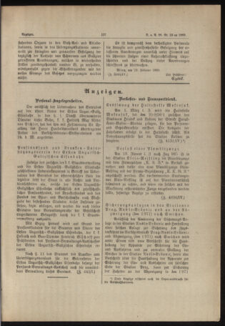 Verordnungs- und Anzeige-Blatt der k.k. General-Direction der österr. Staatsbahnen 18890301 Seite: 13