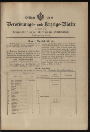 Verordnungs- und Anzeige-Blatt der k.k. General-Direction der österr. Staatsbahnen 18890321 Seite: 11