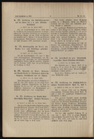 Verordnungs- und Anzeige-Blatt der k.k. General-Direction der österr. Staatsbahnen 18890321 Seite: 20