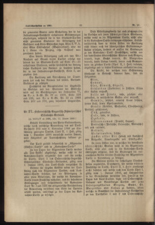 Verordnungs- und Anzeige-Blatt der k.k. General-Direction der österr. Staatsbahnen 18890321 Seite: 22