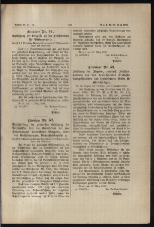 Verordnungs- und Anzeige-Blatt der k.k. General-Direction der österr. Staatsbahnen 18890321 Seite: 7