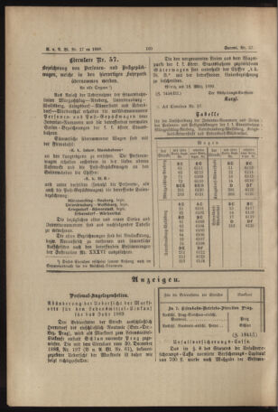 Verordnungs- und Anzeige-Blatt der k.k. General-Direction der österr. Staatsbahnen 18890328 Seite: 2