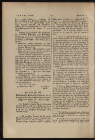 Verordnungs- und Anzeige-Blatt der k.k. General-Direction der österr. Staatsbahnen 18890412 Seite: 2