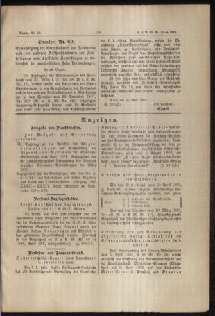 Verordnungs- und Anzeige-Blatt der k.k. General-Direction der österr. Staatsbahnen 18890419 Seite: 3