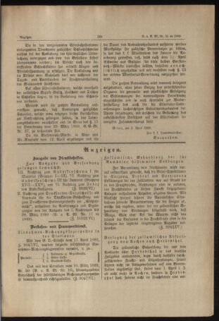 Verordnungs- und Anzeige-Blatt der k.k. General-Direction der österr. Staatsbahnen 18890425 Seite: 3