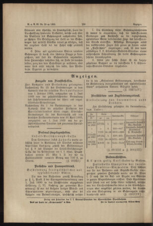 Verordnungs- und Anzeige-Blatt der k.k. General-Direction der österr. Staatsbahnen 18890505 Seite: 10