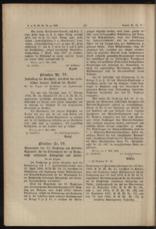 Verordnungs- und Anzeige-Blatt der k.k. General-Direction der österr. Staatsbahnen 18890510 Seite: 2