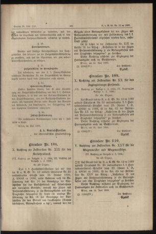 Verordnungs- und Anzeige-Blatt der k.k. General-Direction der österr. Staatsbahnen 18890620 Seite: 17