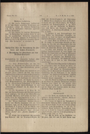 Verordnungs- und Anzeige-Blatt der k.k. General-Direction der österr. Staatsbahnen 18890622 Seite: 7