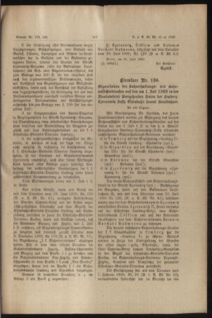 Verordnungs- und Anzeige-Blatt der k.k. General-Direction der österr. Staatsbahnen 18890630 Seite: 3