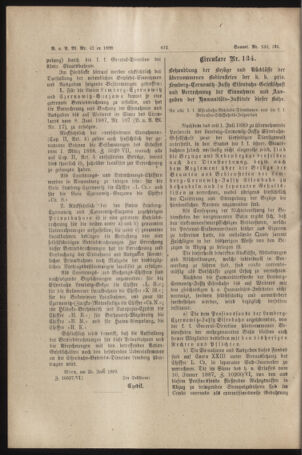 Verordnungs- und Anzeige-Blatt der k.k. General-Direction der österr. Staatsbahnen 18890701 Seite: 2