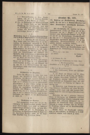 Verordnungs- und Anzeige-Blatt der k.k. General-Direction der österr. Staatsbahnen 18890709 Seite: 26