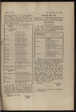 Verordnungs- und Anzeige-Blatt der k.k. General-Direction der österr. Staatsbahnen 18890715 Seite: 3