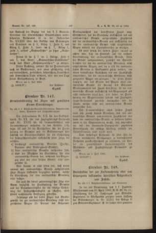 Verordnungs- und Anzeige-Blatt der k.k. General-Direction der österr. Staatsbahnen 18890715 Seite: 5