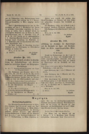 Verordnungs- und Anzeige-Blatt der k.k. General-Direction der österr. Staatsbahnen 18890801 Seite: 3