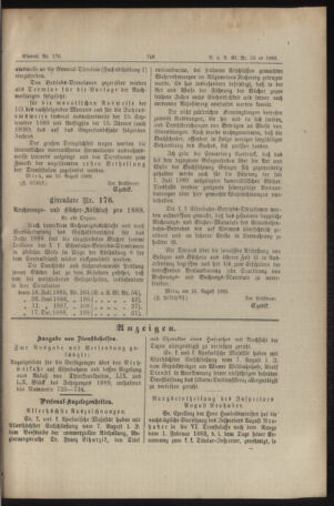 Verordnungs- und Anzeige-Blatt der k.k. General-Direction der österr. Staatsbahnen 18890817 Seite: 3