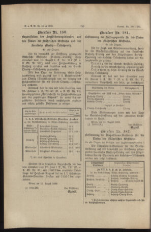 Verordnungs- und Anzeige-Blatt der k.k. General-Direction der österr. Staatsbahnen 18890823 Seite: 4