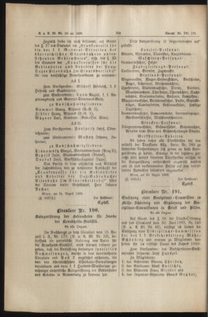 Verordnungs- und Anzeige-Blatt der k.k. General-Direction der österr. Staatsbahnen 18890904 Seite: 2