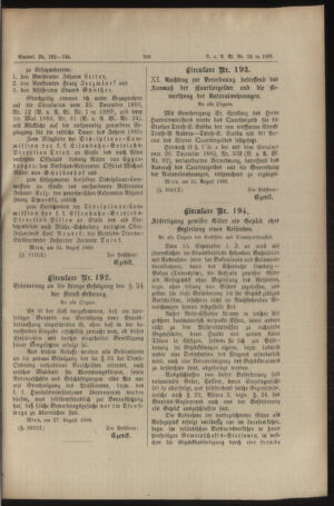 Verordnungs- und Anzeige-Blatt der k.k. General-Direction der österr. Staatsbahnen 18890904 Seite: 3