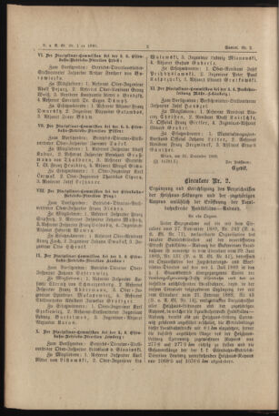 Verordnungs- und Anzeige-Blatt der k.k. General-Direction der österr. Staatsbahnen 18900111 Seite: 2