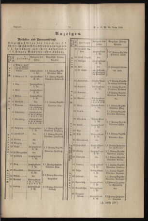 Verordnungs- und Anzeige-Blatt der k.k. General-Direction der österr. Staatsbahnen 18900207 Seite: 11