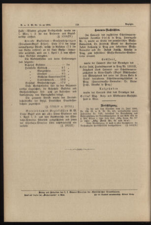 Verordnungs- und Anzeige-Blatt der k.k. General-Direction der österr. Staatsbahnen 18900313 Seite: 6