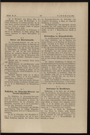 Verordnungs- und Anzeige-Blatt der k.k. General-Direction der österr. Staatsbahnen 18900319 Seite: 21