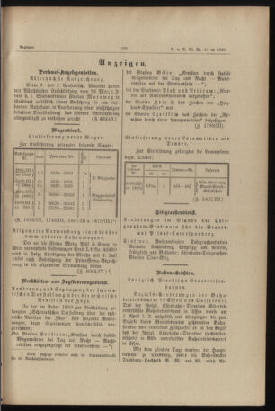 Verordnungs- und Anzeige-Blatt der k.k. General-Direction der österr. Staatsbahnen 18900413 Seite: 19