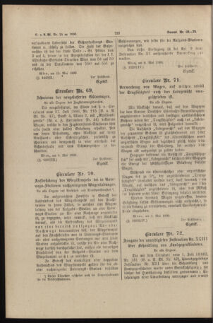 Verordnungs- und Anzeige-Blatt der k.k. General-Direction der österr. Staatsbahnen 18900521 Seite: 2