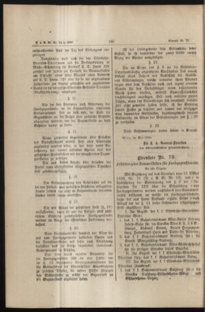 Verordnungs- und Anzeige-Blatt der k.k. General-Direction der österr. Staatsbahnen 18900521 Seite: 6