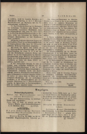 Verordnungs- und Anzeige-Blatt der k.k. General-Direction der österr. Staatsbahnen 18900615 Seite: 5