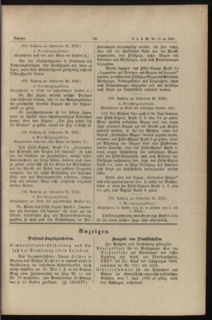 Verordnungs- und Anzeige-Blatt der k.k. General-Direction der österr. Staatsbahnen 18900625 Seite: 5