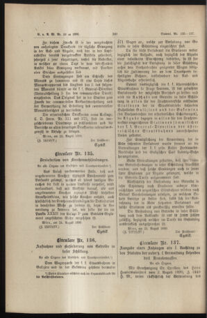 Verordnungs- und Anzeige-Blatt der k.k. General-Direction der österr. Staatsbahnen 18900830 Seite: 2