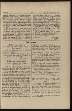 Verordnungs- und Anzeige-Blatt der k.k. General-Direction der österr. Staatsbahnen 18900830 Seite: 5