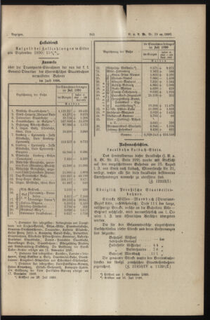 Verordnungs- und Anzeige-Blatt der k.k. General-Direction der österr. Staatsbahnen 18900830 Seite: 7