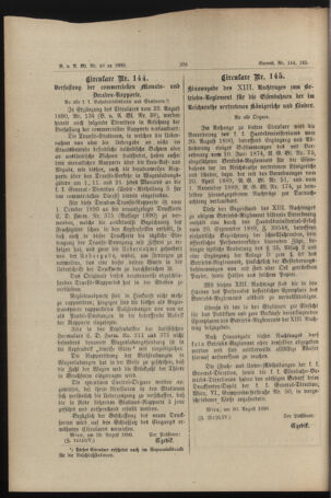 Verordnungs- und Anzeige-Blatt der k.k. General-Direction der österr. Staatsbahnen 18900906 Seite: 6