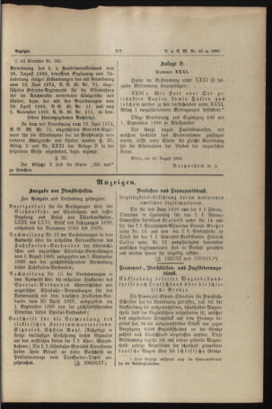 Verordnungs- und Anzeige-Blatt der k.k. General-Direction der österr. Staatsbahnen 18900906 Seite: 7