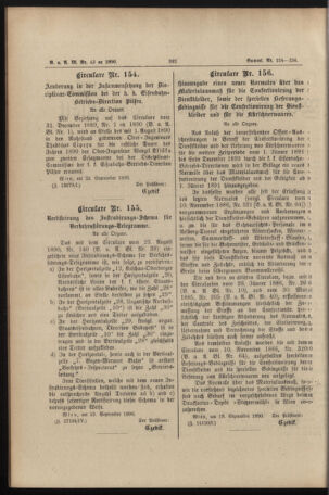 Verordnungs- und Anzeige-Blatt der k.k. General-Direction der österr. Staatsbahnen 18900929 Seite: 2