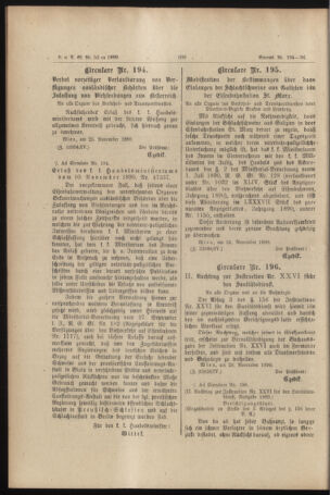 Verordnungs- und Anzeige-Blatt der k.k. General-Direction der österr. Staatsbahnen 18901129 Seite: 2